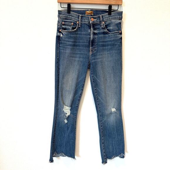 Mother Denim The Insider Crop Step Chew- Dancing On Coals size 27 - Picture 3 of 13